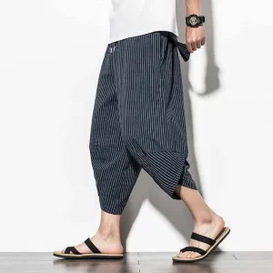 Neo Zen Pinstripe Harem Pants