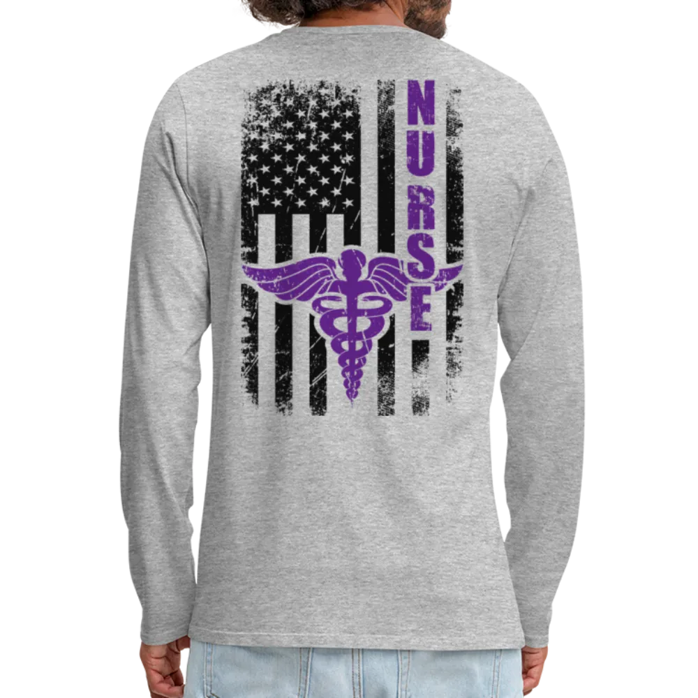 Nurse Flag Men's Premium Long Sleeve T-Shirt (CK1809)