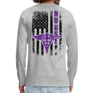 Nurse Flag Men's Premium Long Sleeve T-Shirt (CK1809)