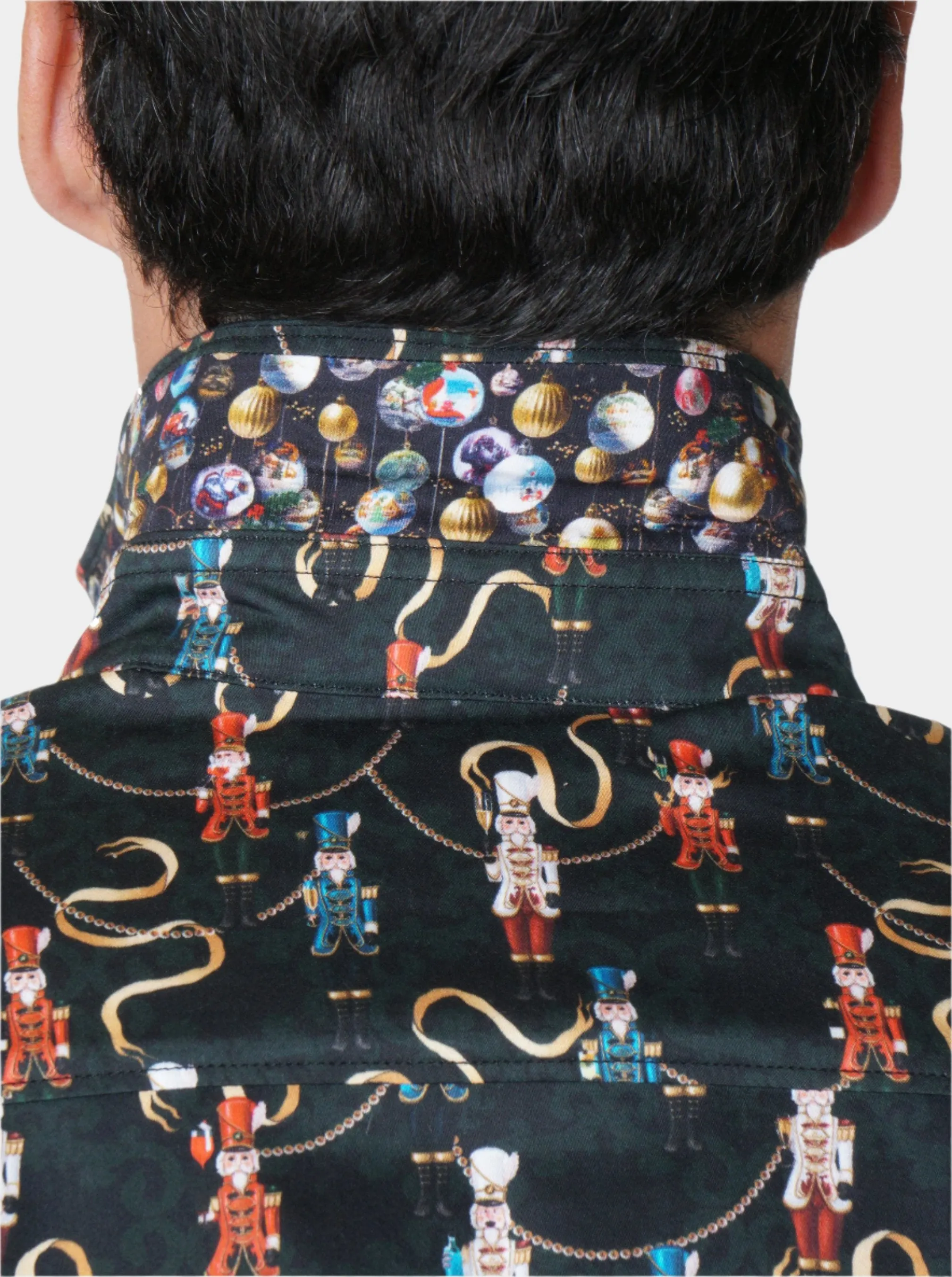 NUTCRACKERS LONG SLEEVE BUTTON DOWN SHIRT