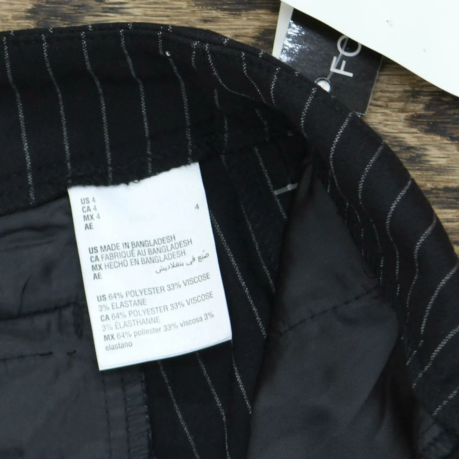 NWT Bar III Women's Pinstripe Skinny Pants. 10788052 4