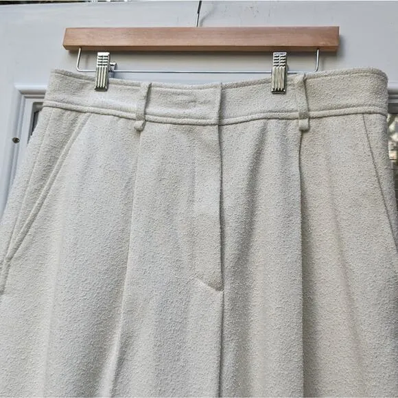 NWT COS Eggshell Bermuda Wide Leg Bermuda Shorts/Culottes, Size 10
