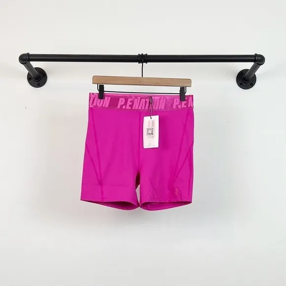 NWT P.E Nation Backcheck Bike Shorts in Raspberry Rose Pink
