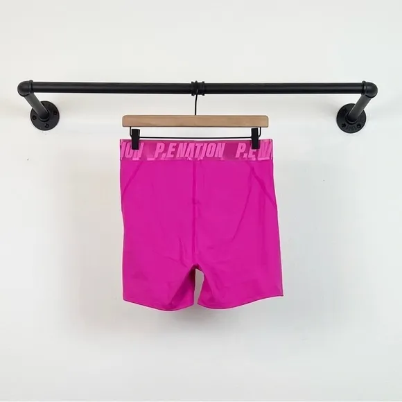 NWT P.E Nation Backcheck Bike Shorts in Raspberry Rose Pink