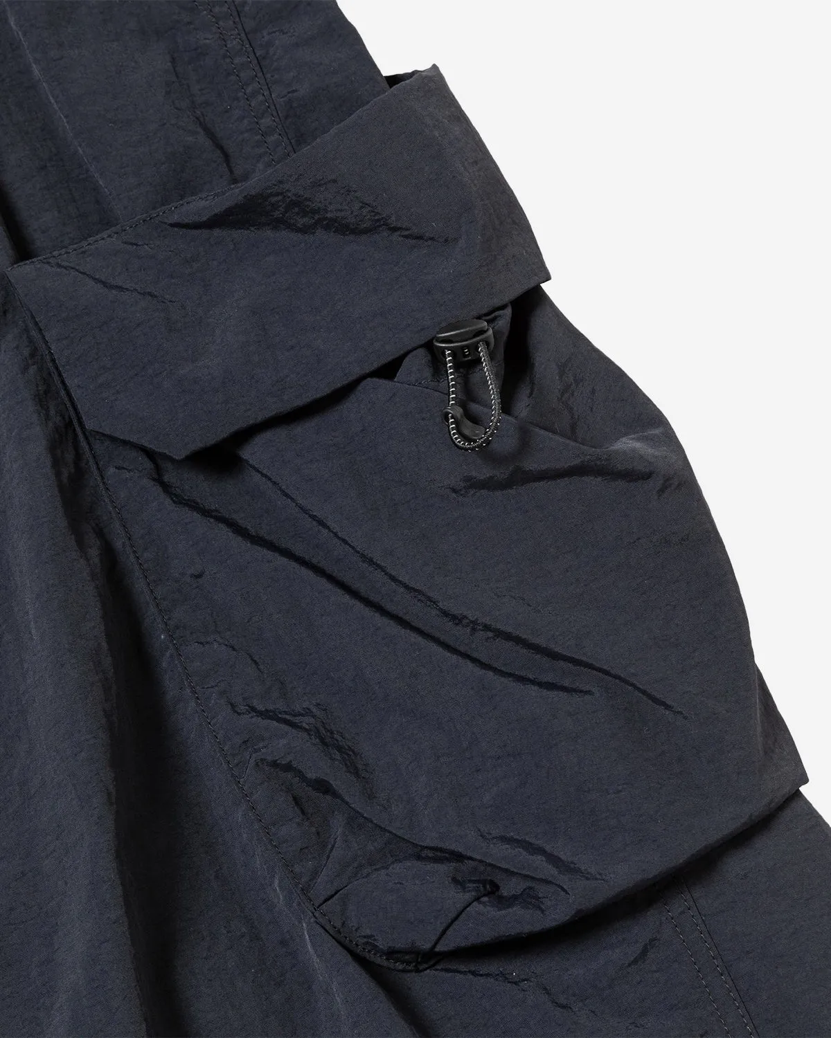 Nylon Luggage Cargo Pant - Off Black