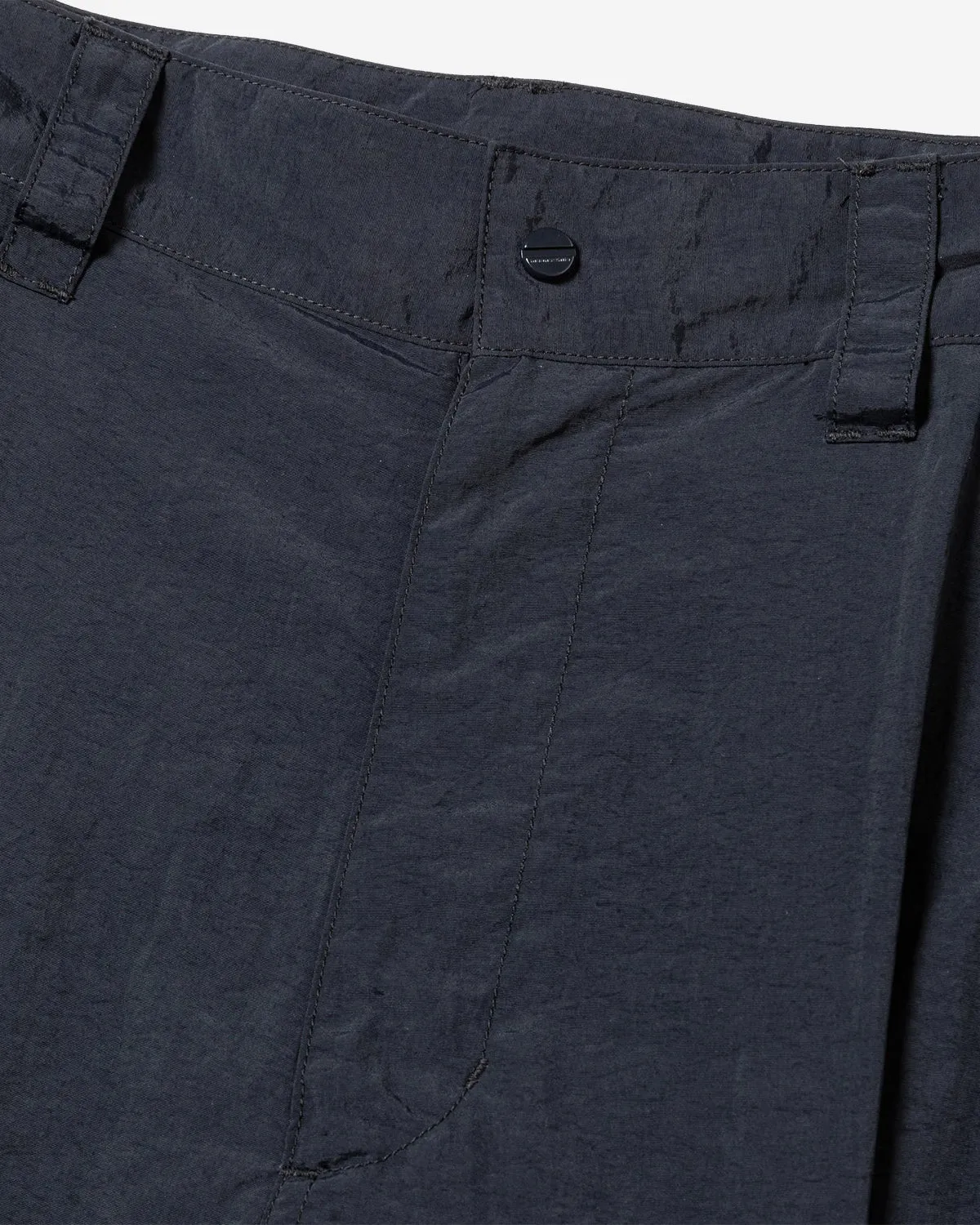 Nylon Luggage Cargo Pant - Off Black