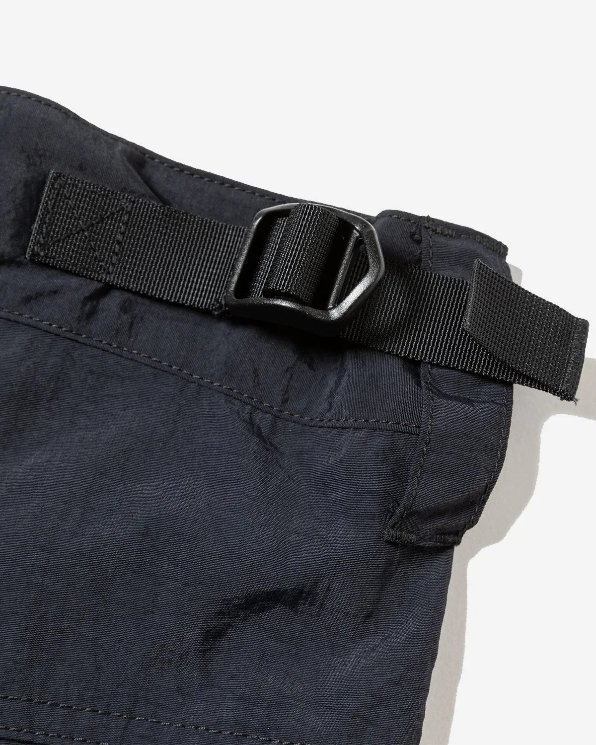 Nylon Luggage Cargo Pant - Off Black
