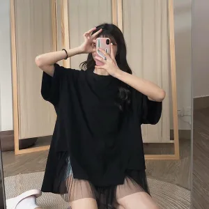 O-Neck Solid Mesh Short Sleeve Shirts