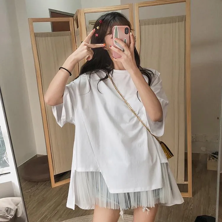 O-Neck Solid Mesh Short Sleeve Shirts