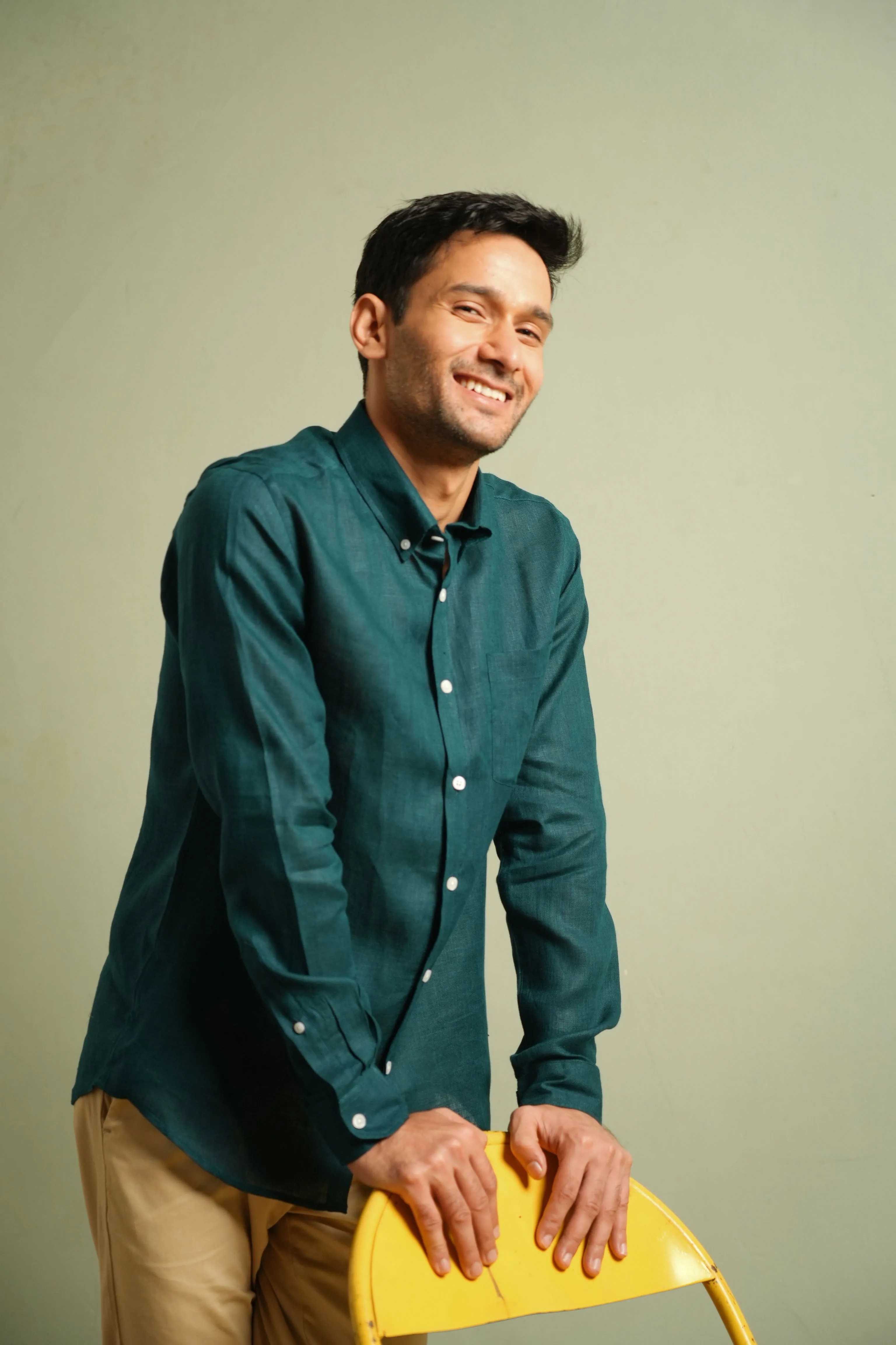Ocean Teal · Button Down Collar · Full Sleeve Shirt
