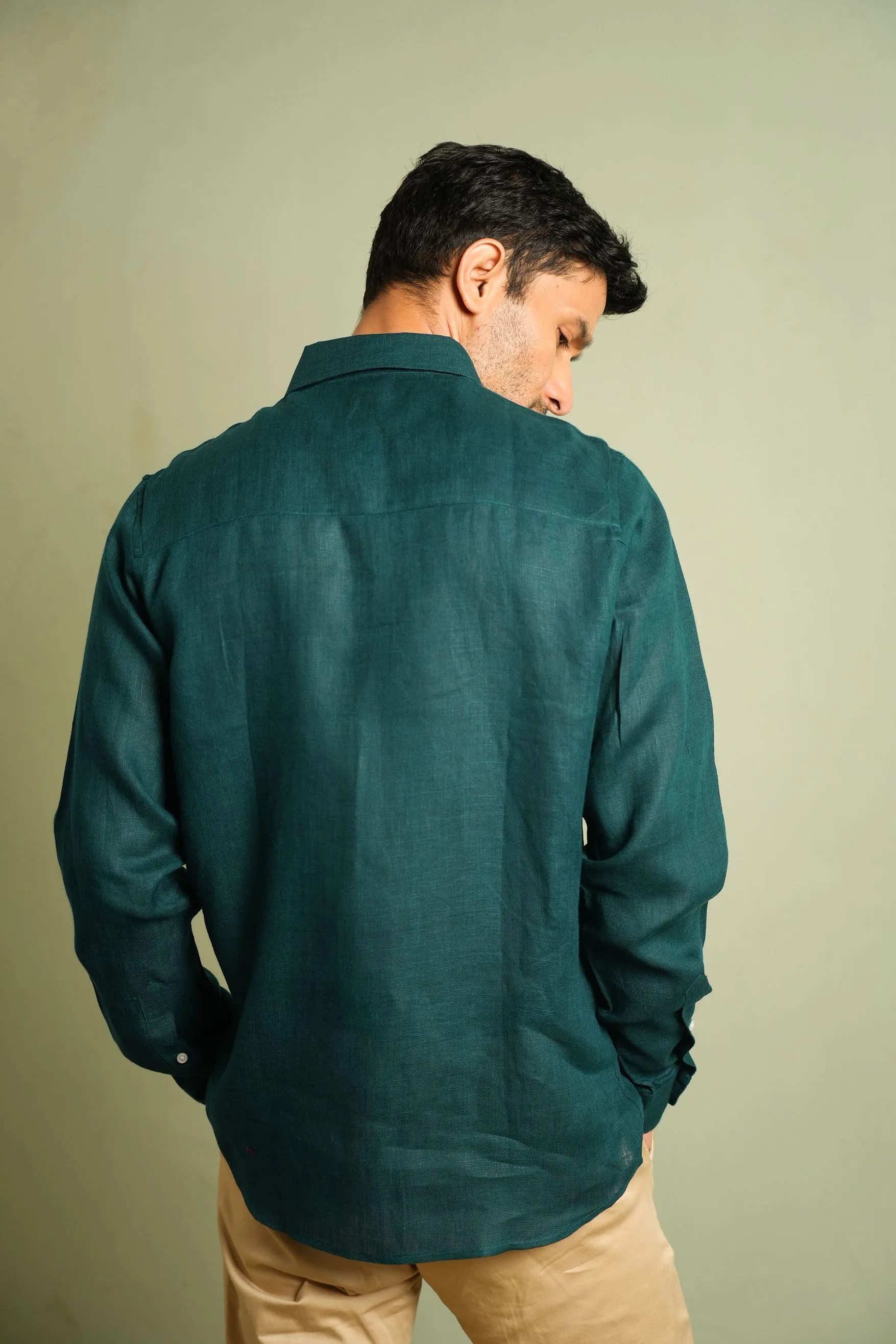 Ocean Teal · Button Down Collar · Full Sleeve Shirt
