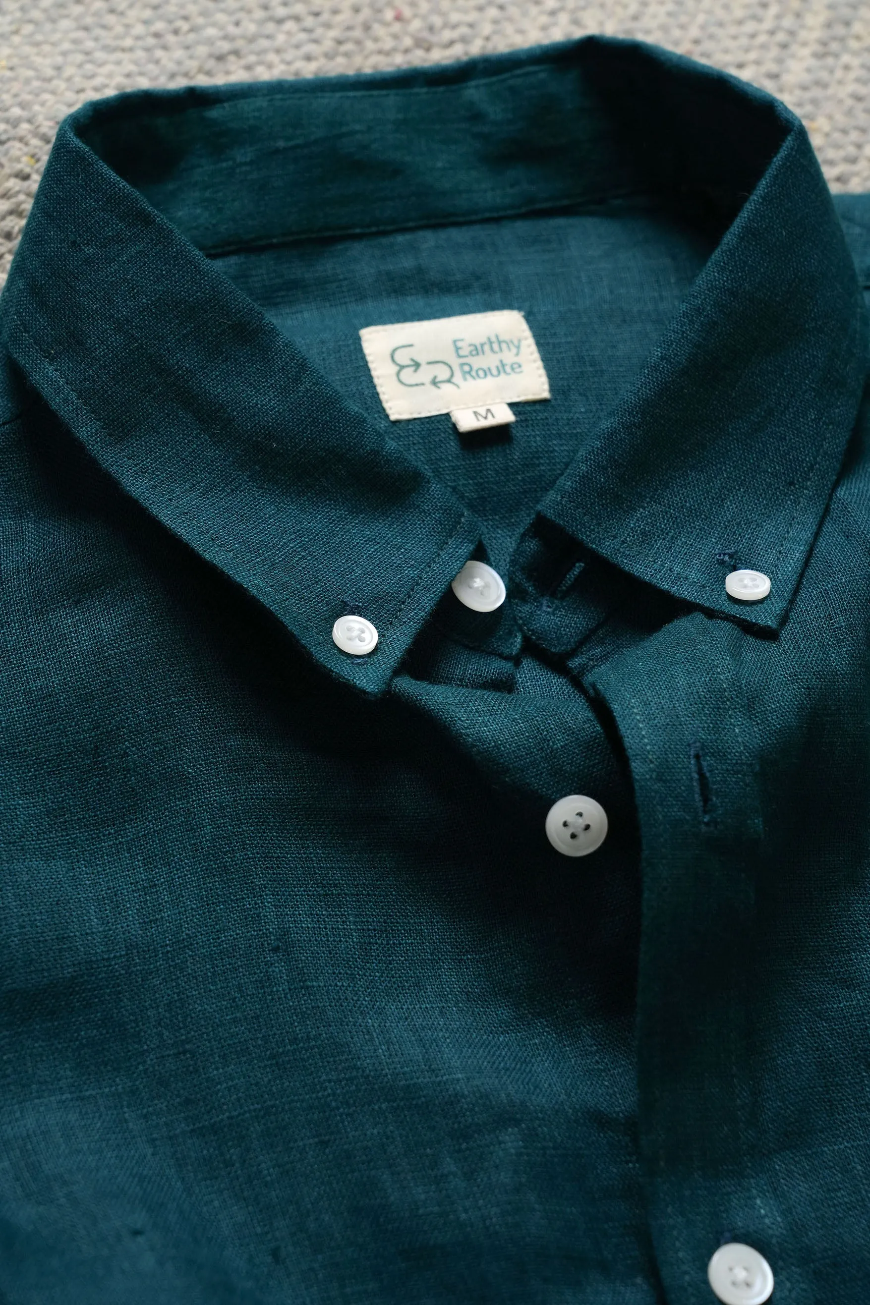Ocean Teal · Button Down Collar · Full Sleeve Shirt