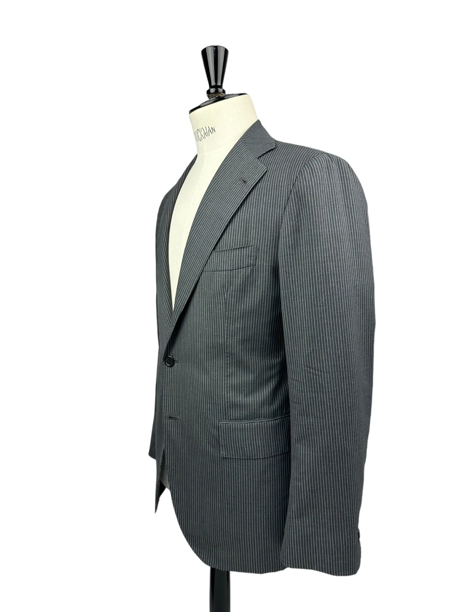 Orazio Luciano Grey Pinstripe Suit