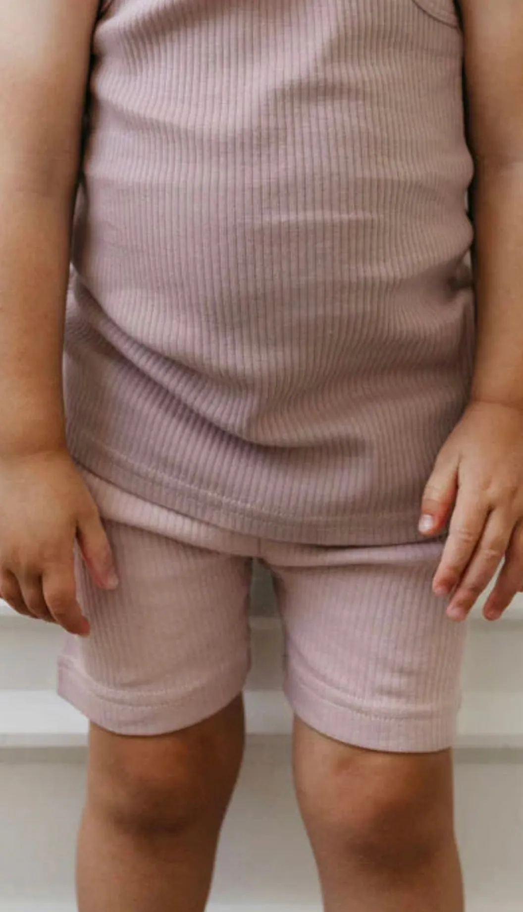 Organic Cotton Modal Elastane Bike Short | Powder Pink