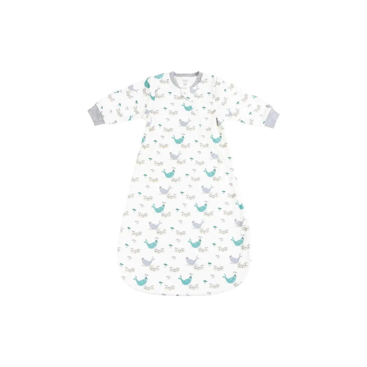 Organic Cotton Removable Long Sleeve Sleep Bag 1.0 Tog