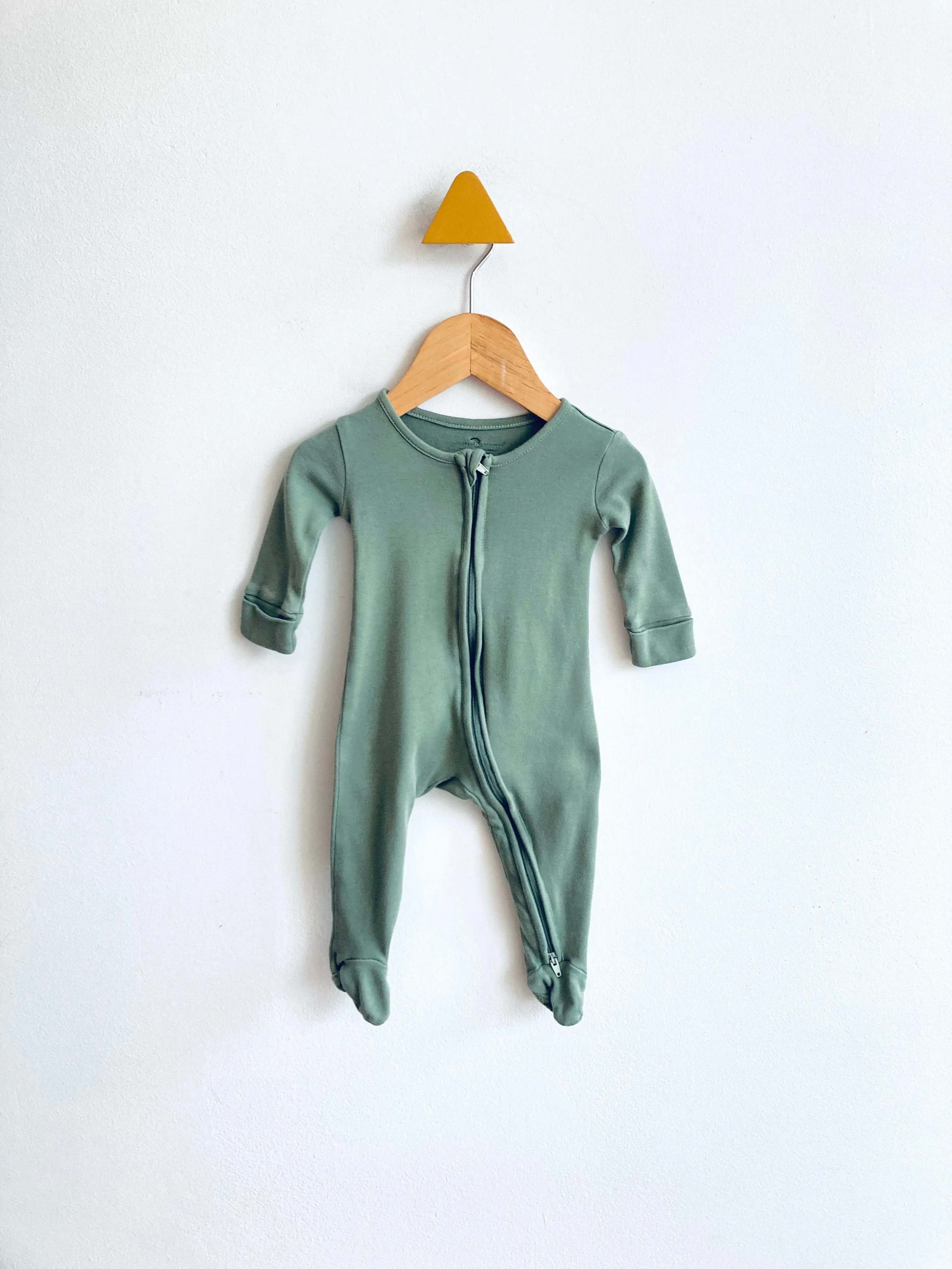 Organic Cotton Sleeper - Moss // 0-3M