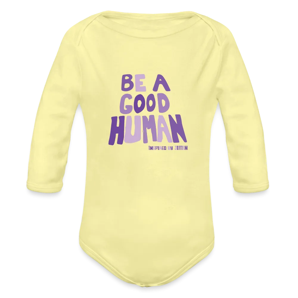 Organic Long Sleeve Baby Bodysuit
