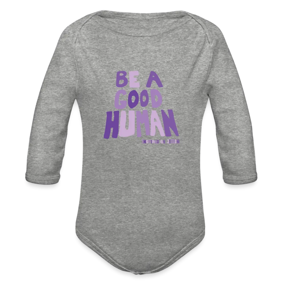 Organic Long Sleeve Baby Bodysuit