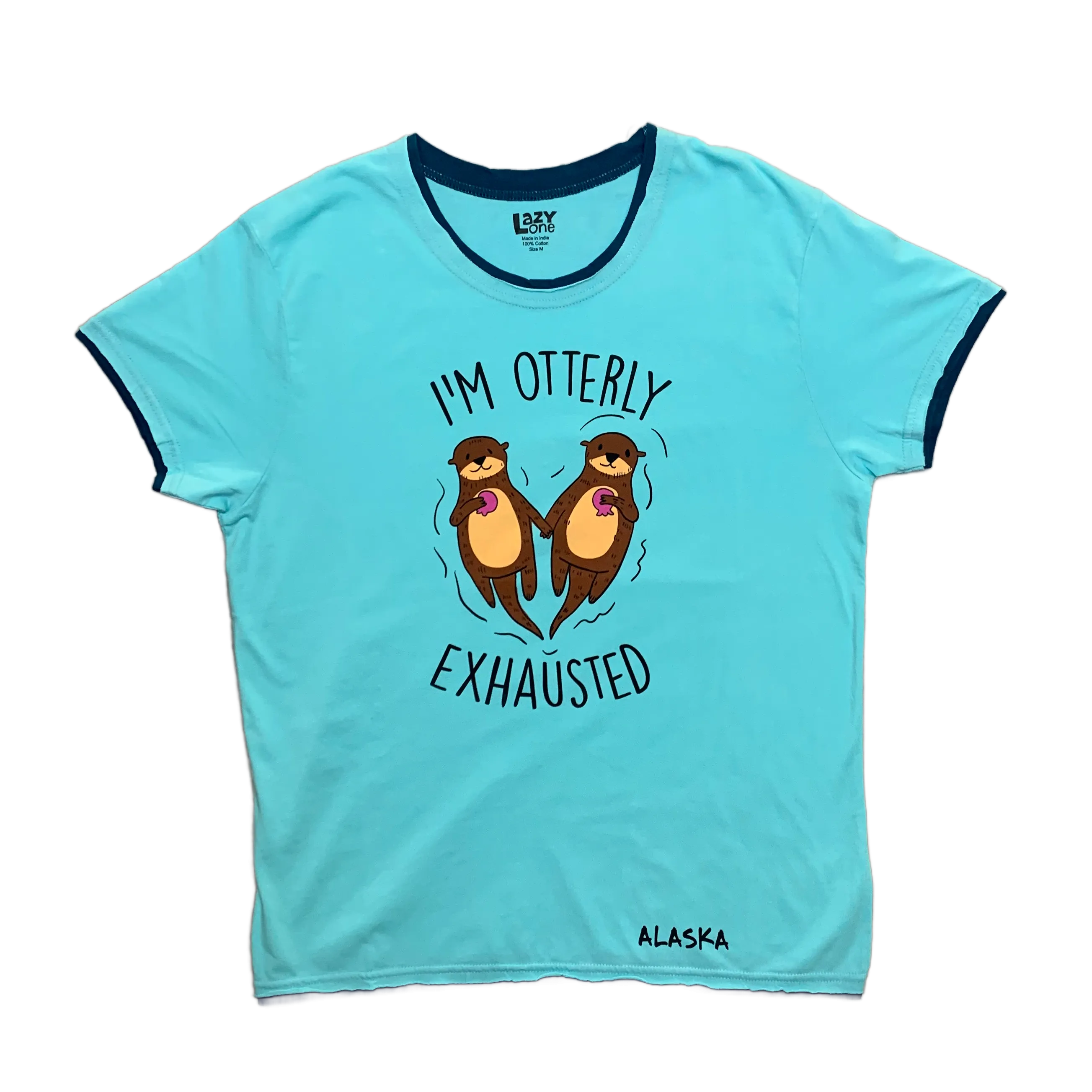 Otterly Exhausted Alaska Ladies PJ T-shirt