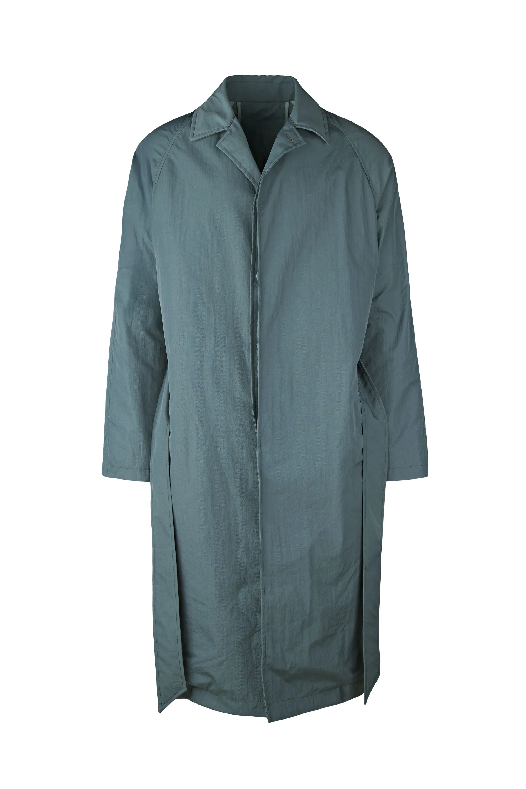 Oversized Belted Long Overcoat