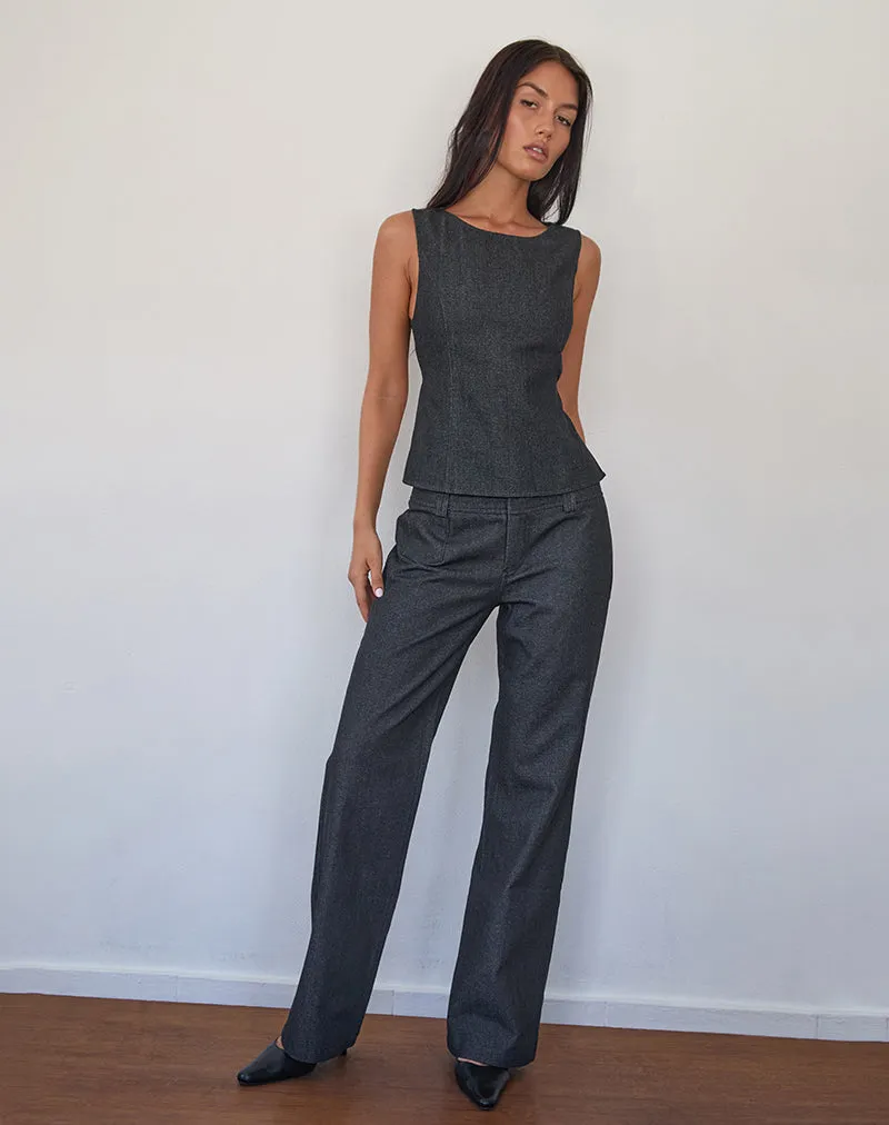 Padali Trouser in Dark Indigo