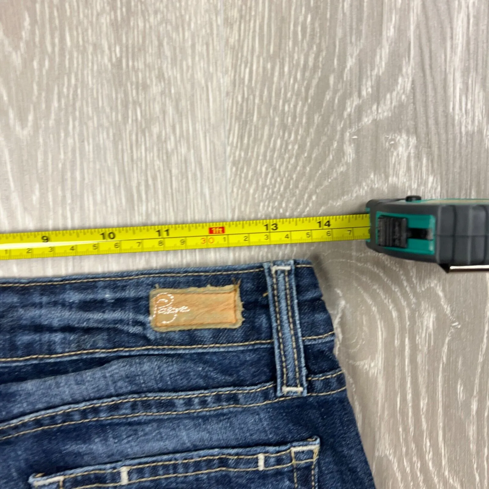 Paige Laurel Canyon Womens Boot But Low Rise Blue Denim Jeans Size 25