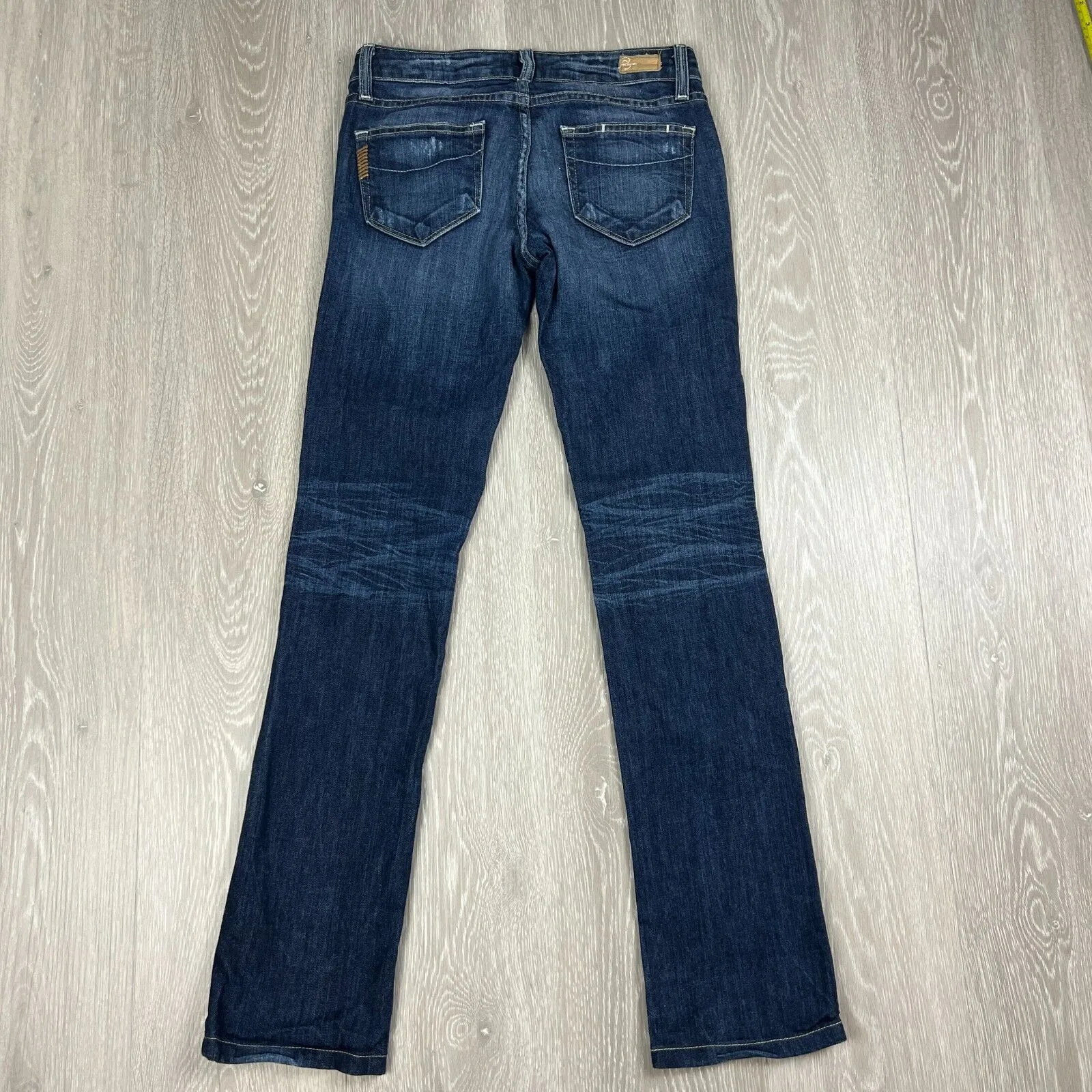 Paige Laurel Canyon Womens Boot But Low Rise Blue Denim Jeans Size 25