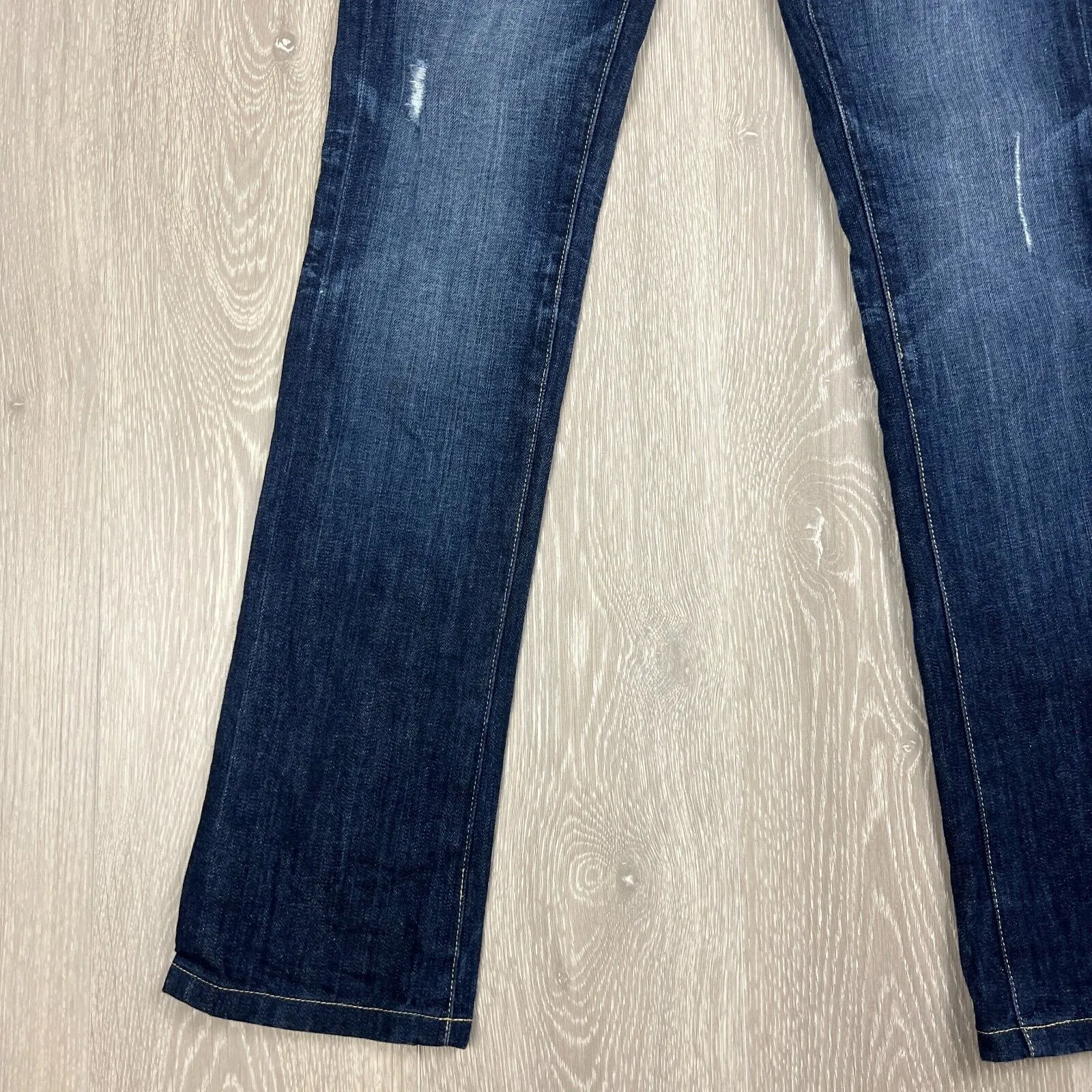 Paige Laurel Canyon Womens Boot But Low Rise Blue Denim Jeans Size 25