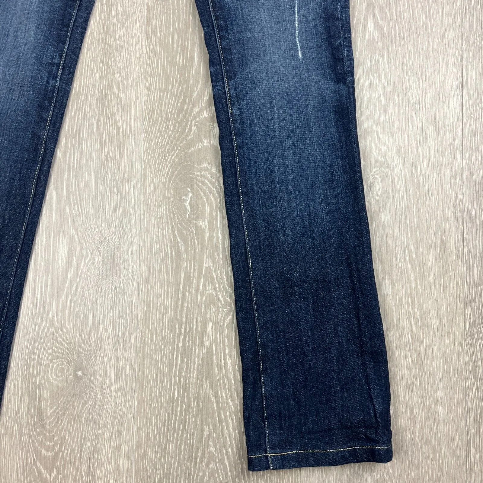 Paige Laurel Canyon Womens Boot But Low Rise Blue Denim Jeans Size 25