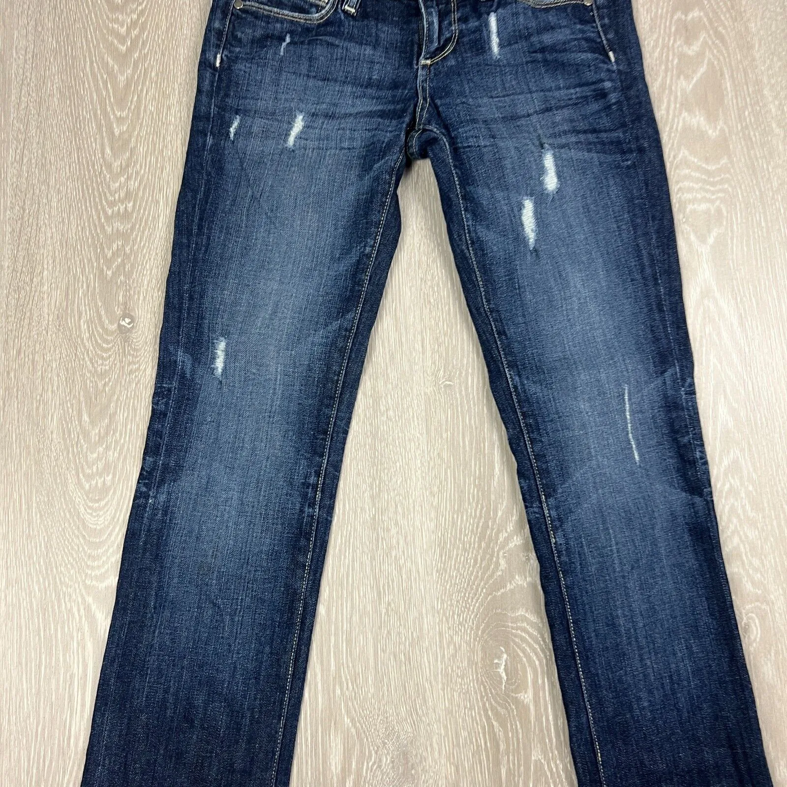 Paige Laurel Canyon Womens Boot But Low Rise Blue Denim Jeans Size 25