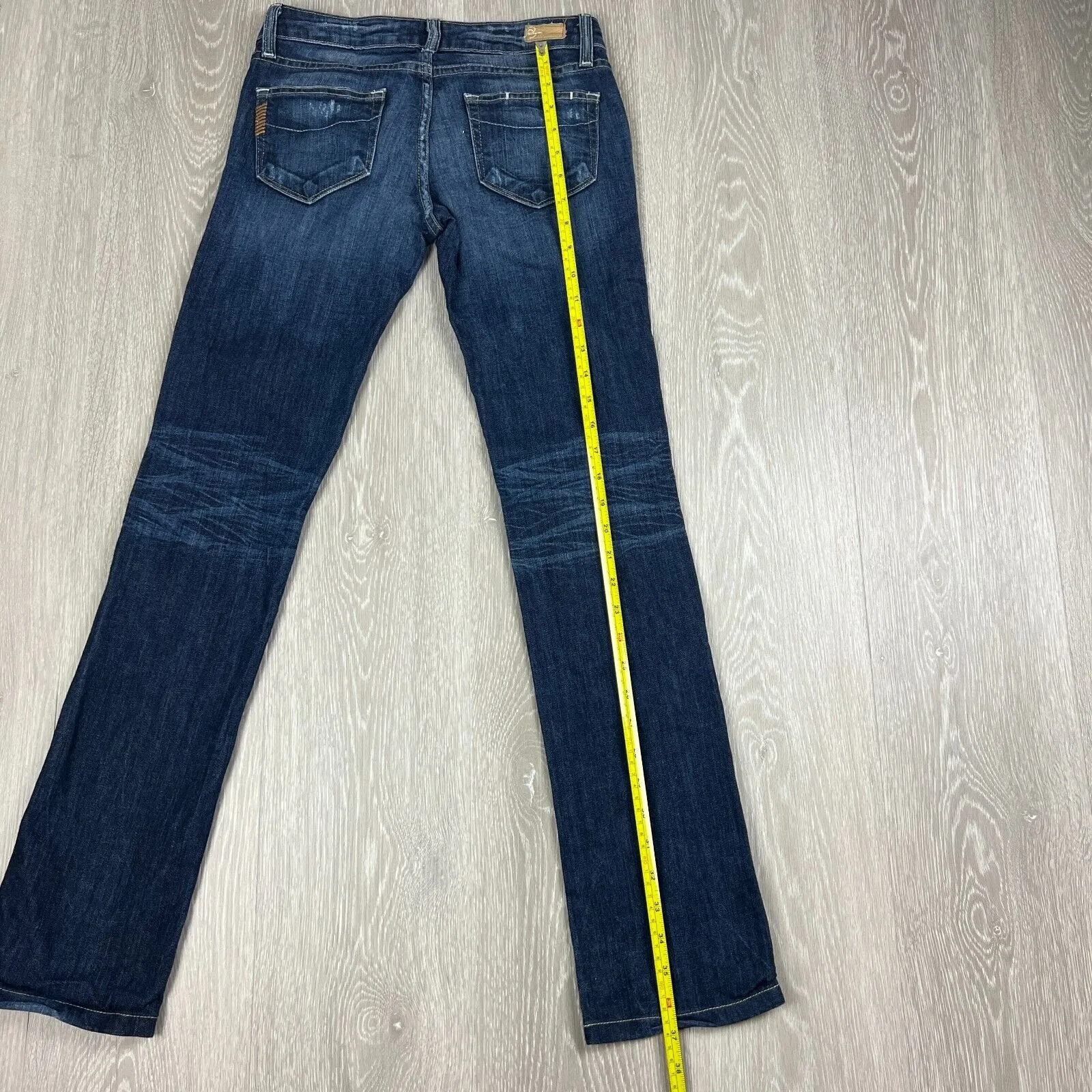 Paige Laurel Canyon Womens Boot But Low Rise Blue Denim Jeans Size 25