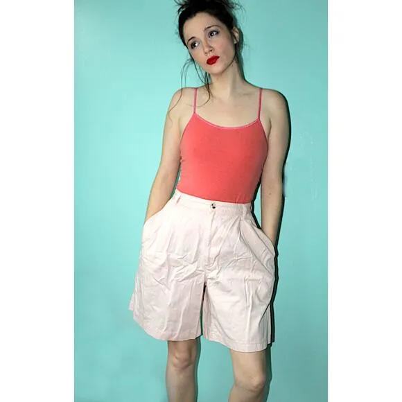 PALMETTO's Pink Vintage 1990's High Waisted Bermuda Shorts