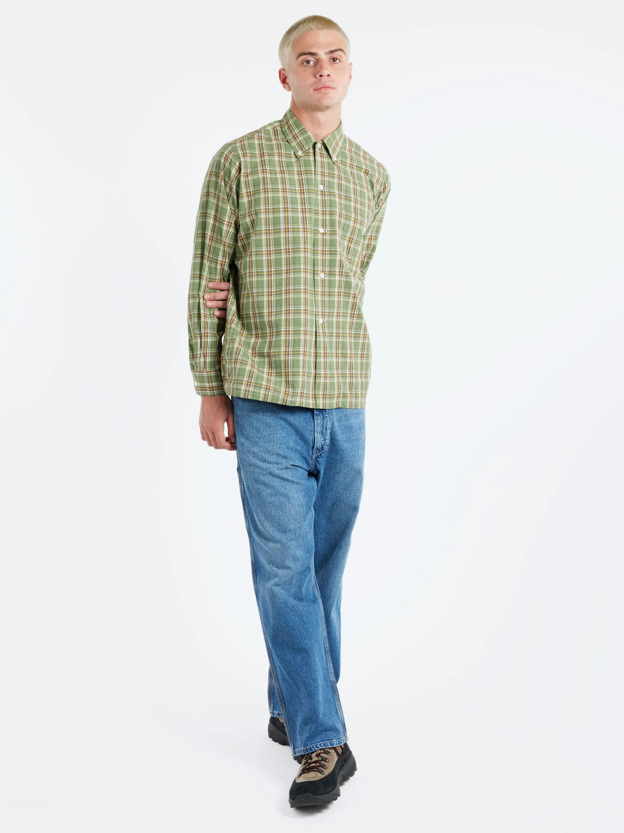 Panama Plaid Button Down Shirt