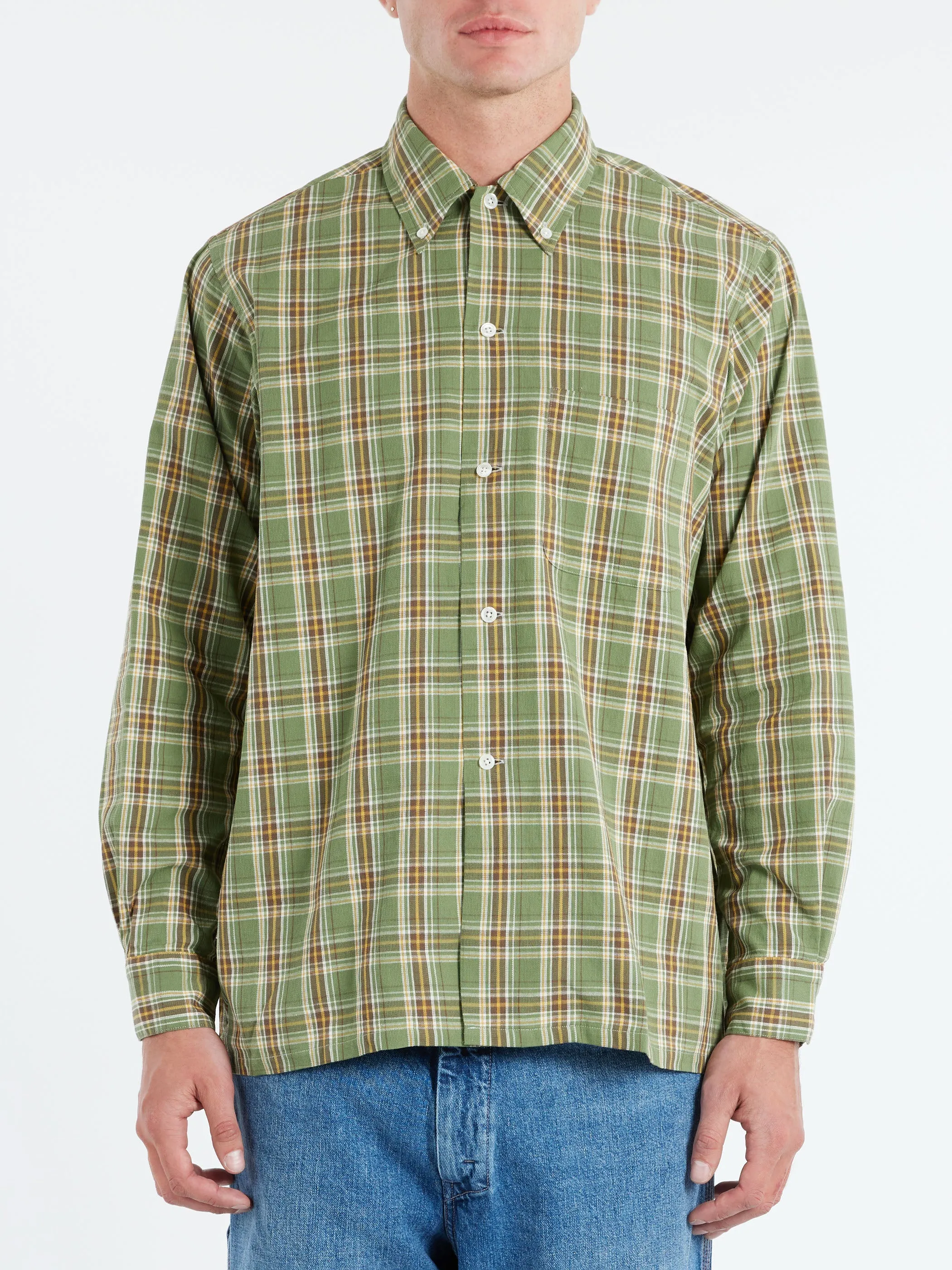 Panama Plaid Button Down Shirt