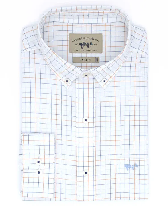 Performance Button Down (Island Check)
