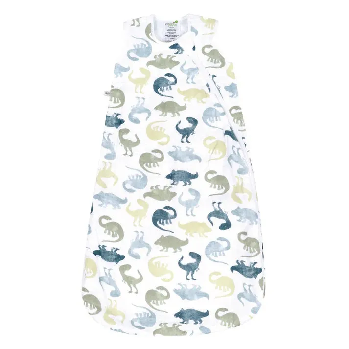 Perlimpinpin Cotton Muslin Sleep Bag 0.7 TOG (Brachiosaurus)
