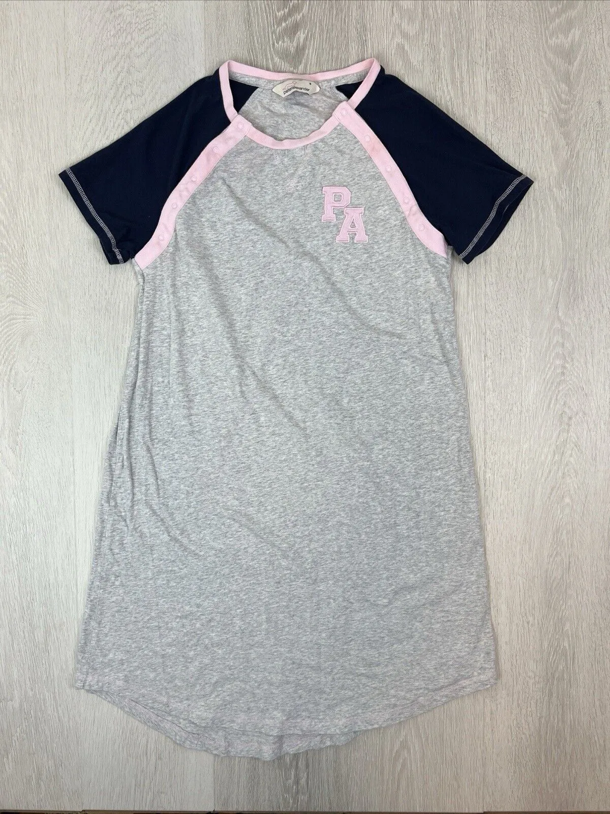 Peter Alexander Womens Grey Sleep Shirt Sleep Dress Pyjamas Size Small