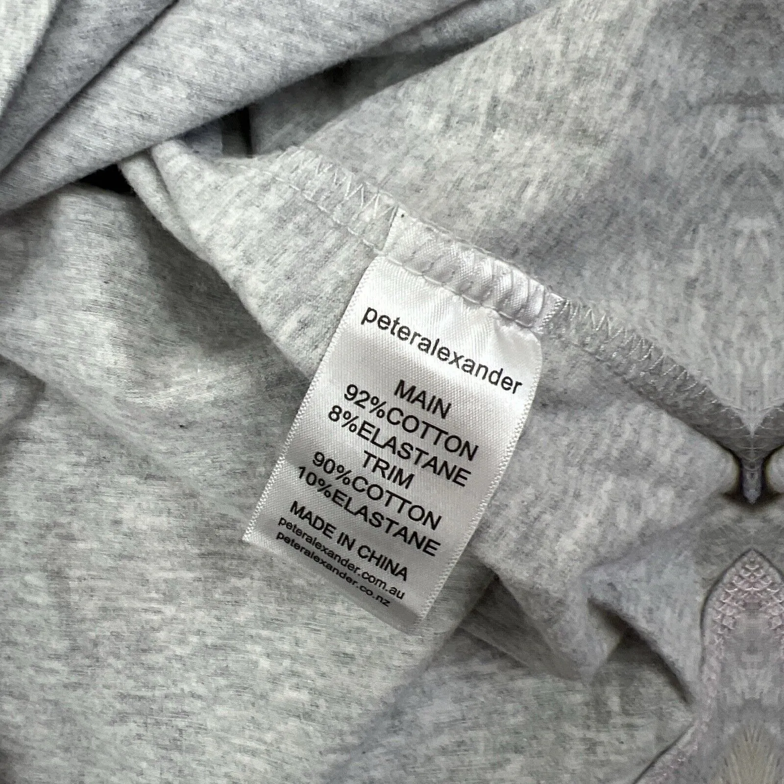 Peter Alexander Womens Grey Sleep Shirt Sleep Dress Pyjamas Size Small
