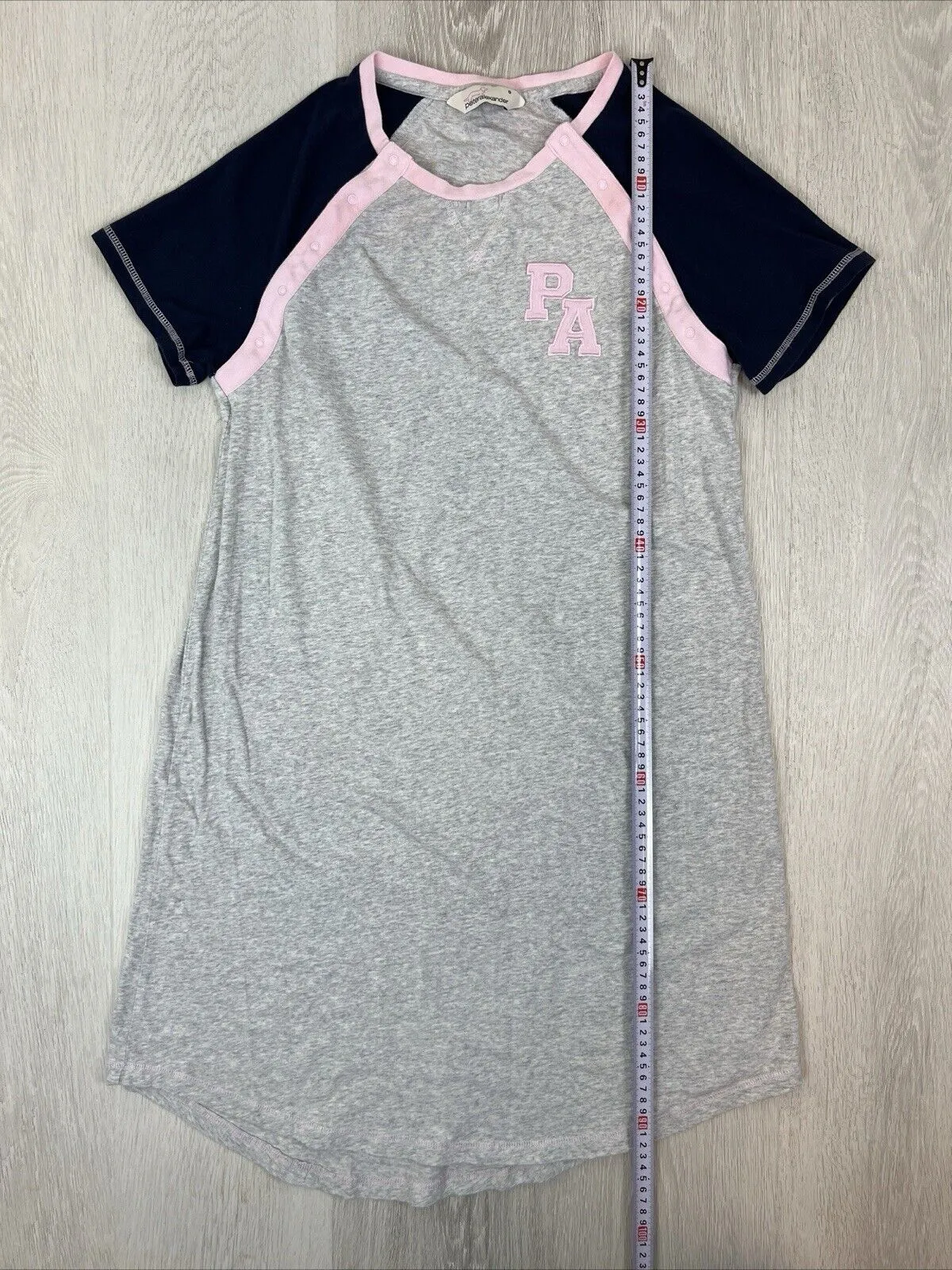 Peter Alexander Womens Grey Sleep Shirt Sleep Dress Pyjamas Size Small