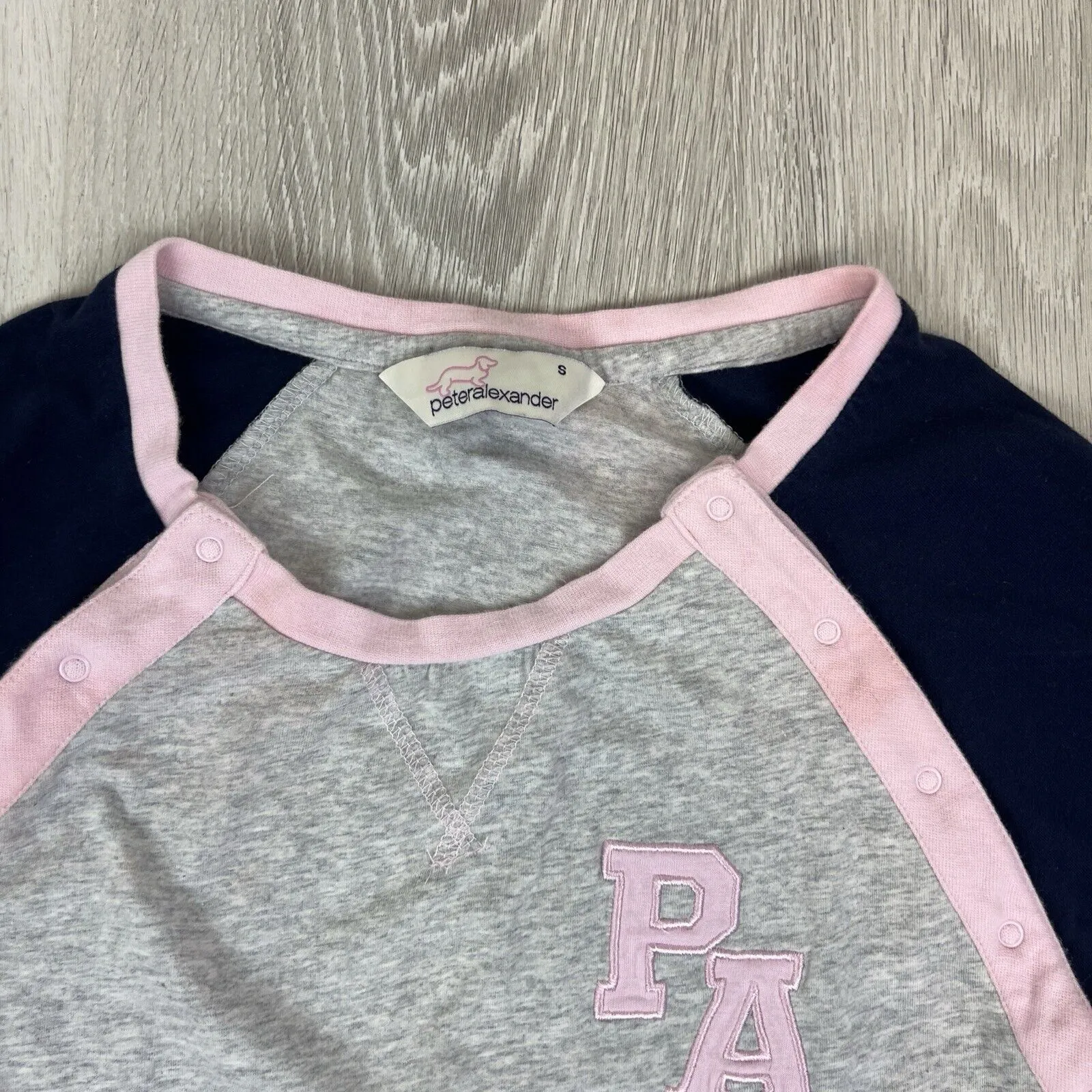 Peter Alexander Womens Grey Sleep Shirt Sleep Dress Pyjamas Size Small