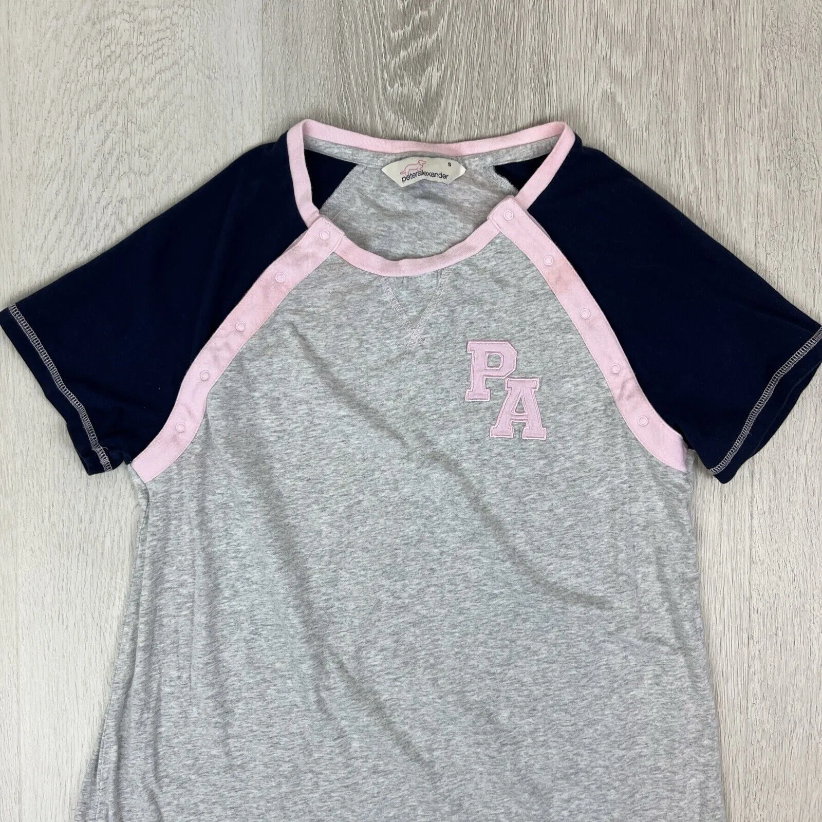 Peter Alexander Womens Grey Sleep Shirt Sleep Dress Pyjamas Size Small