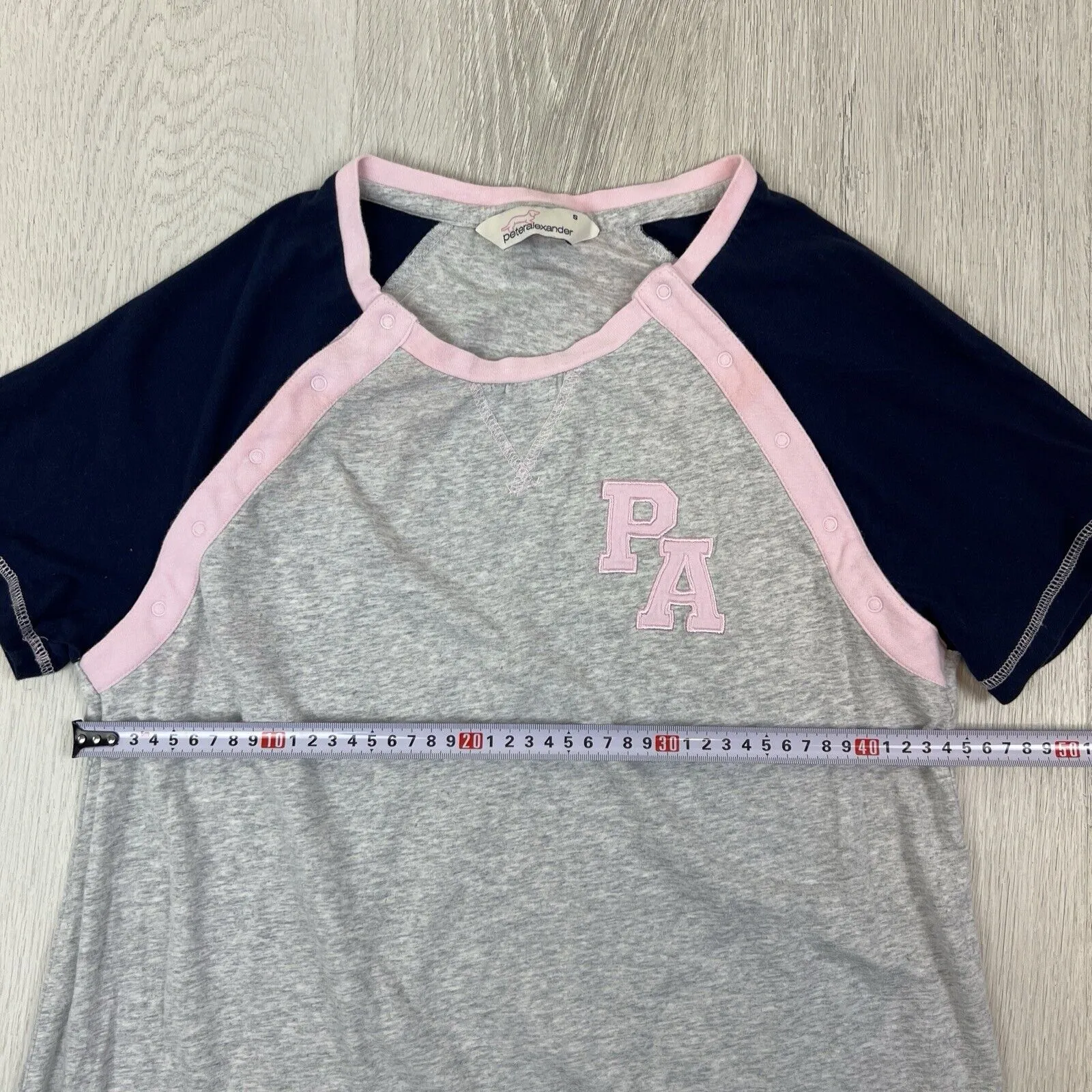 Peter Alexander Womens Grey Sleep Shirt Sleep Dress Pyjamas Size Small