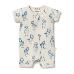 Petit Puffin Organic Boyleg Zipsuit