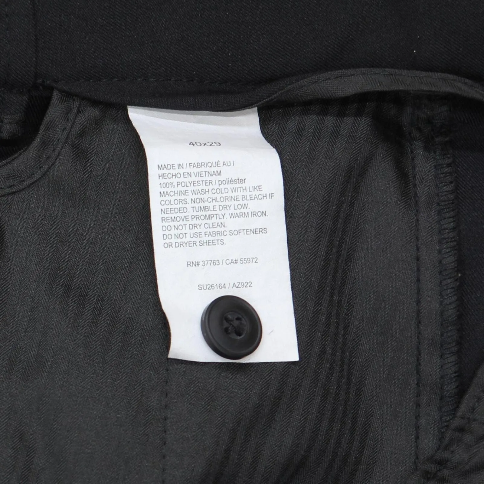 PGA Tour Mens Flat Front Dress Pants 1669546d037236 Black 40x29