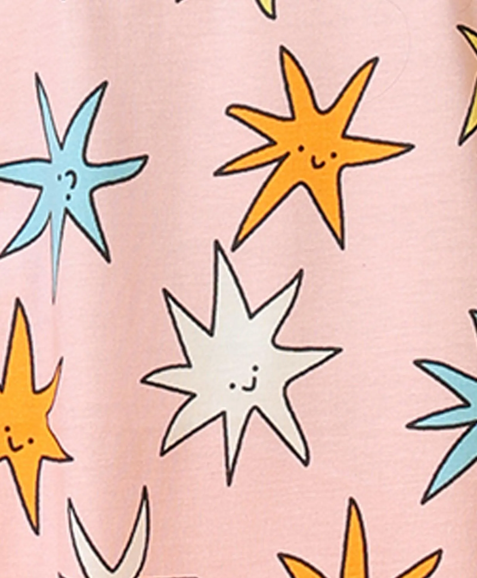 PINK STAR GIRLS SLEEPWEAR SHORT SET - PINK