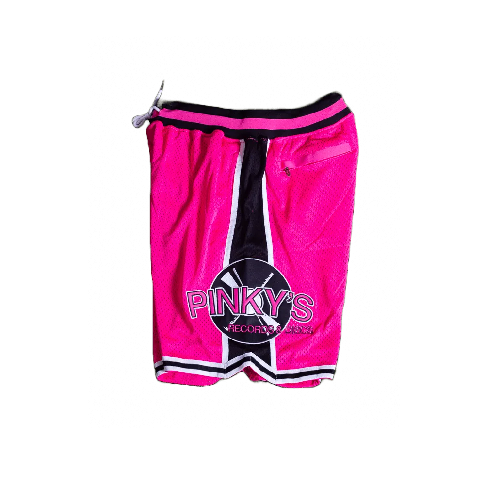 PINKYS RECORDS PINK BASKETBALL SHORTS