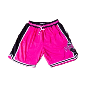 PINKYS RECORDS PINK BASKETBALL SHORTS