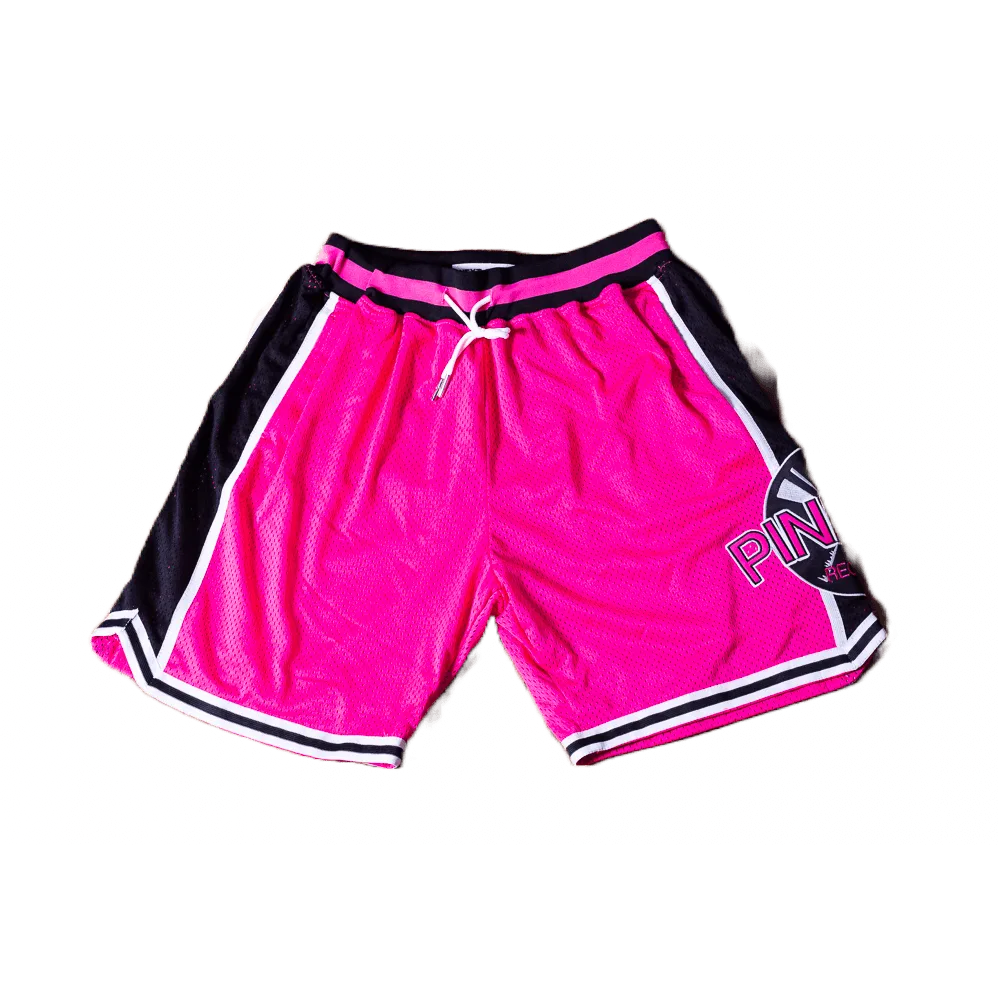 PINKYS RECORDS PINK BASKETBALL SHORTS