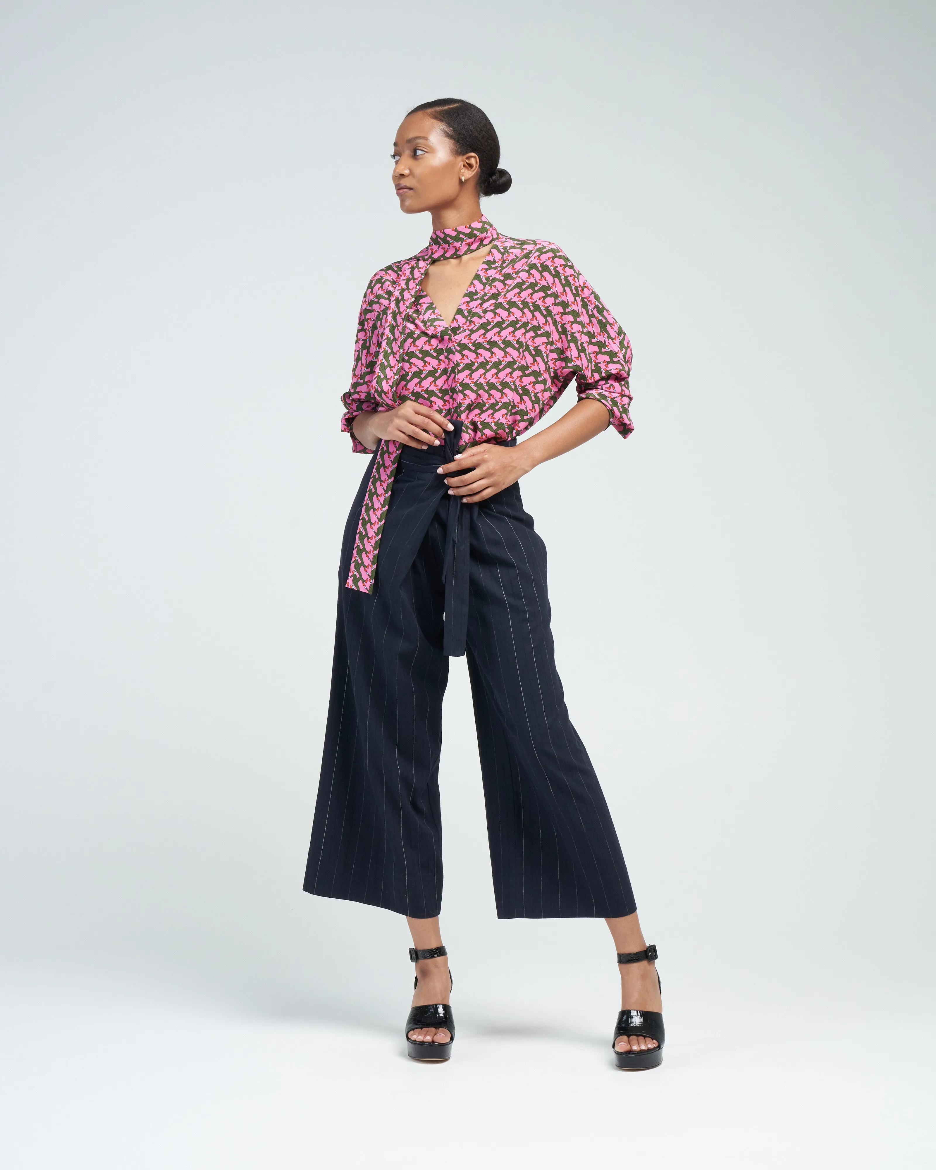 pinstripe pants