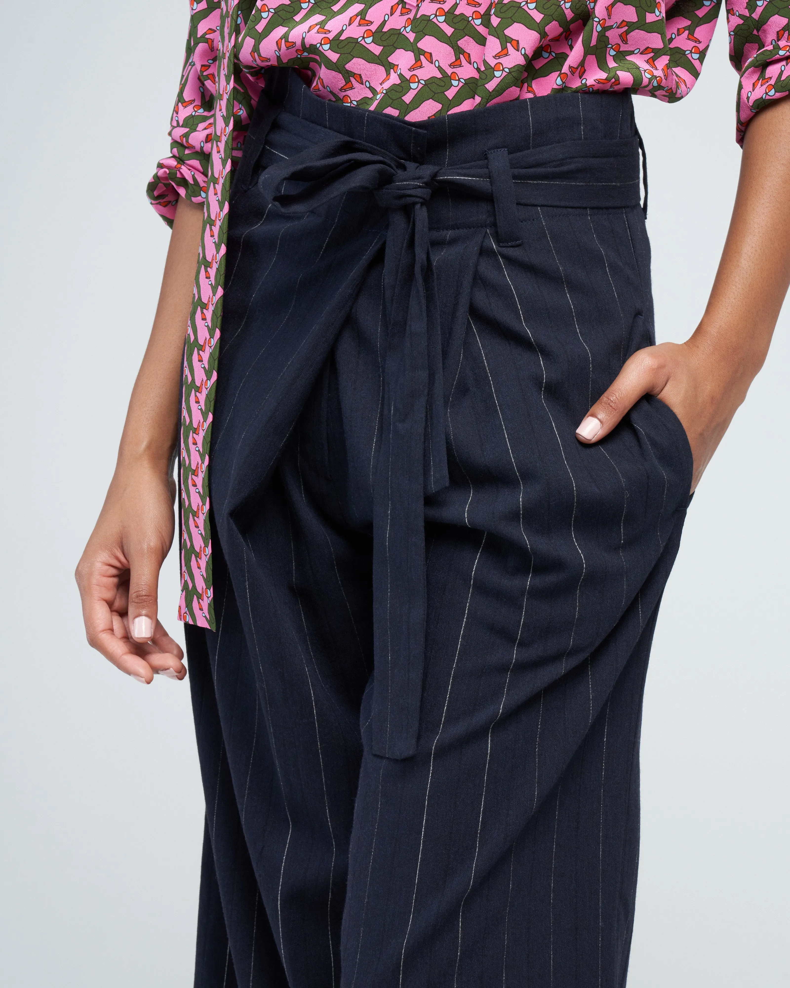 pinstripe pants